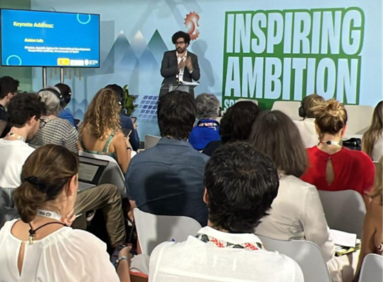 El director de AECID, Antón Leis, en el evento organizado por Saneamiento y Agua para Todos ...